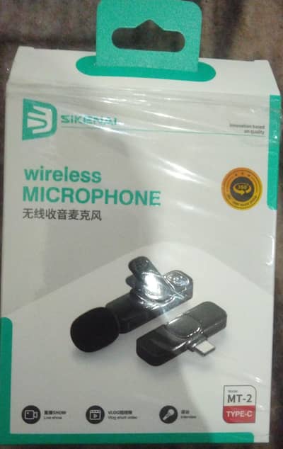  Wireless Microphone MT-2 (Type-C)Perfect for Vlogging & Recording!