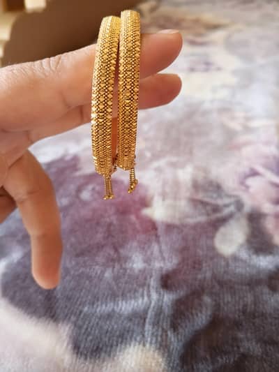 slightly used gold bangles