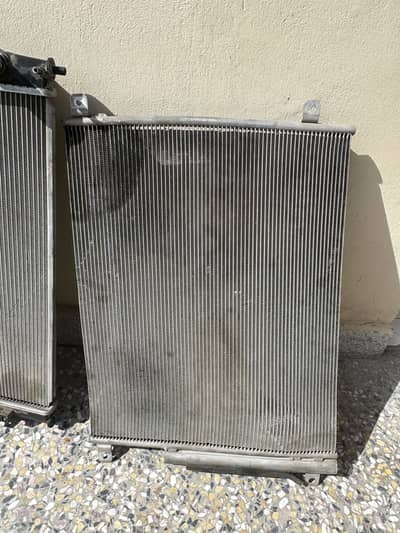 Honda Civic 2022 model bent radiator and AC radiator