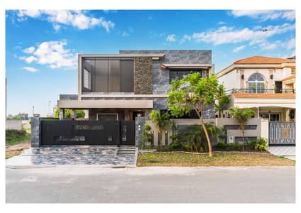 One Kanal Brand New Luxury Ultra-Modern Design Most Beautiful Bungalow 2 Servant Quarter In Basement For Sale At Prime Location Of DHA Lahore Near To Park Masjid & Commercial Market.