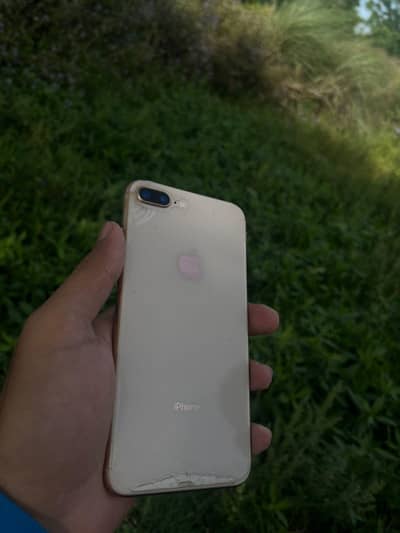 iPhone 8 plus back Rose gold colour front white