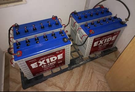 4 Exide Tall Tubular Battery