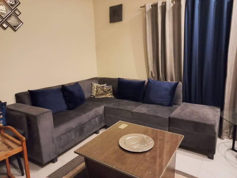 L shape sofa set ( 3+2+1+1) 3