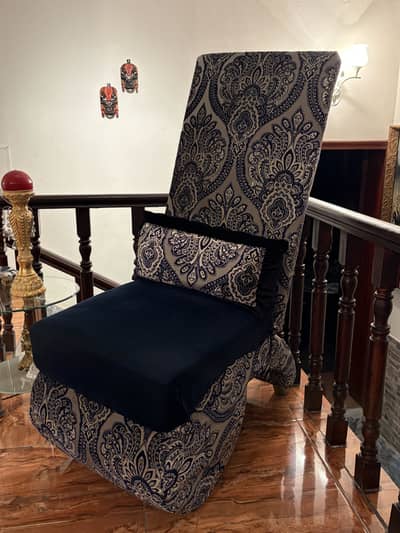 Soft Stylish statement high back single chair