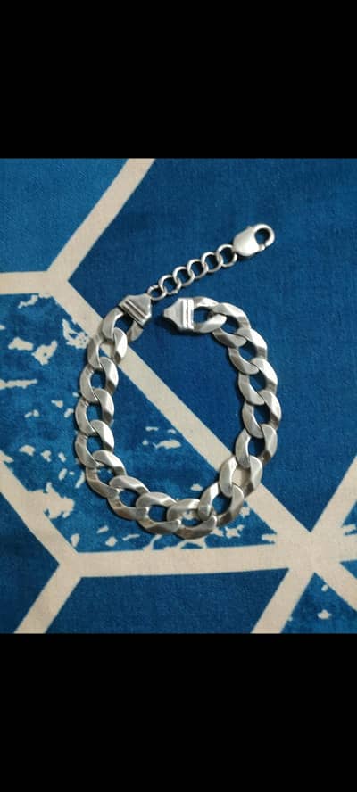 Italian silver chandi bracelet chain 925