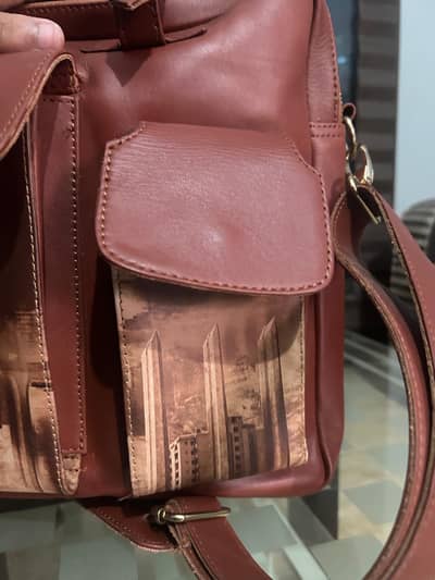 Original Buffalo Leather Laptop Bag for Office – Spacious & Elegant