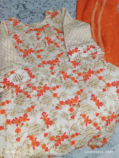 A line embroidered frock