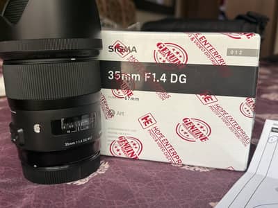 Sigma 35mm f/1.4 DG HSM Art Lens  CANON EF mount dg Art lens