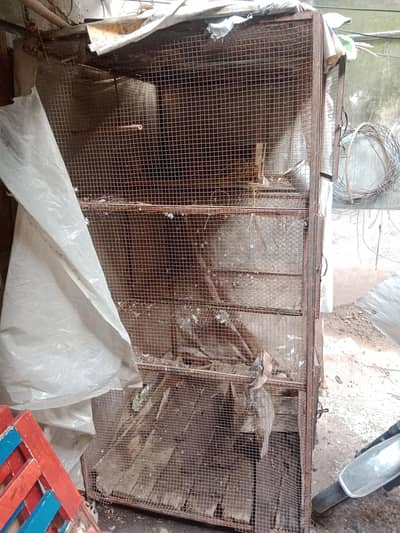 6*4*4 triple story angle iron cage for all kind of pets