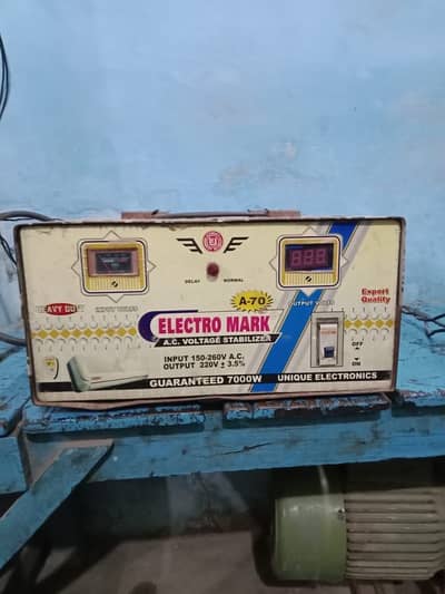 Electro Mark 7000W A. C. Voltage Stabilizer (A-70 Model) - Heavy Duty
