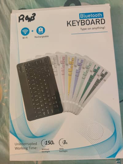 Bluetooth keyboard compatible with laptop mobile pc tablet with rgb