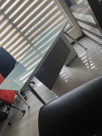 Sleek Glass Office Table for Sale