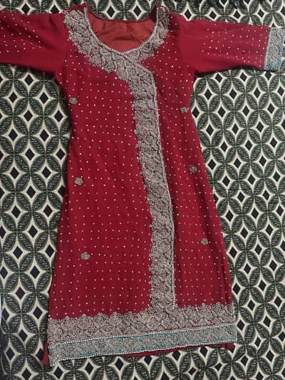 Female bridal Dress Red colour