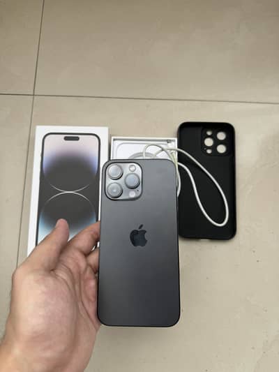 iPhone 14 pro max with box 10/10