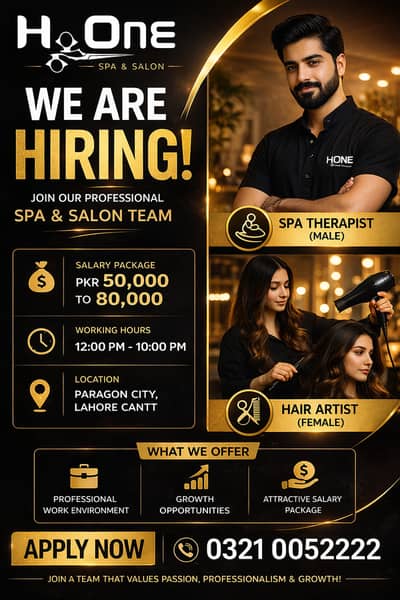 Salon Staff Required || Male & Female Jobs || Urgent Hiring || Jobs