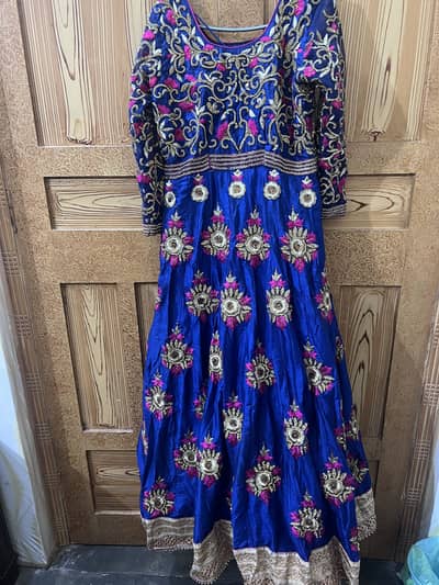 silk full heavy work maxi