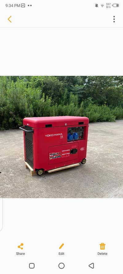 Yokohama branded generator 10 kva available