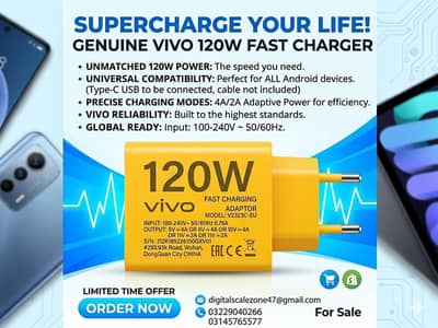 POWER UP WITH SPEED – 120W VIVO FAST CHARGER