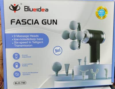 Cordless Fascia Gun Vibrating 9 Massage Heads Massager Gun Lithium ion