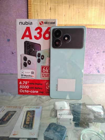 Zte nubia A36 4gb+8gb Ram 64gb Rom Waterpack 11 months wrantty avalble