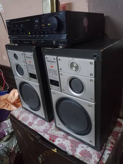 sony amplifier and technics speaker 2