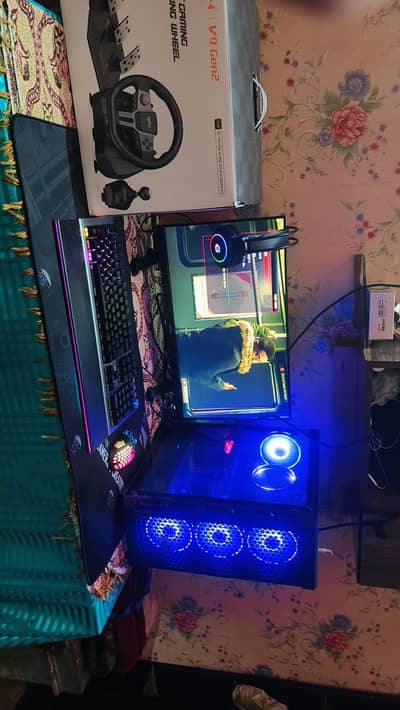 Gaming Setup   Ryzen 5  GTX 1660 Super  PXN V9 gen 2 Steering Wheel