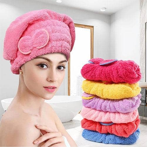 Microfiber Drying Cap Professional Soft Absorbent Hair Towel Quick Dry