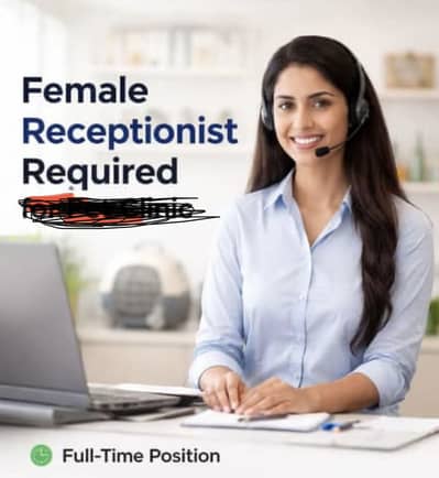 Female Receptionist and aesthetic