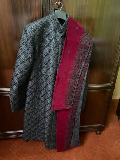 Black Sherwani For Sale | Wedding Worn | Premium Look 