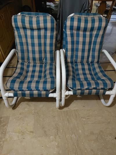 Garden Chairs and side trolley for decoration pieces