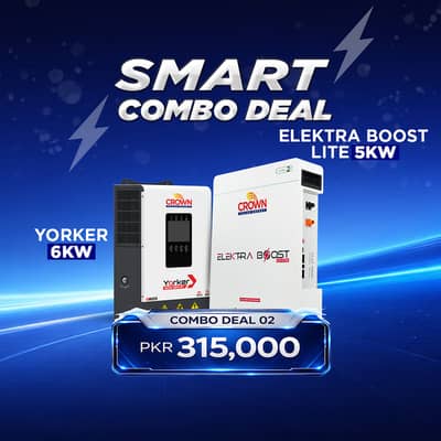 Smart Combo Deal Yorker IP 20- 6 KW & Elektra Boost Pro- 5 KW/ 24V