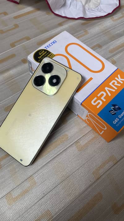 Tecno spark 20 all to all ok 10/10 with box 16/256 approved