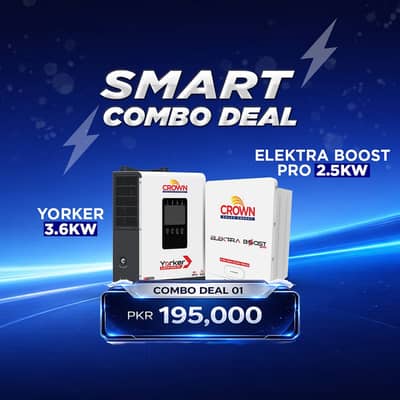 Smart Combo Deal Yorker IP 20- 3.6 KW & Elektra Boost Pro-  2.5KW/ 24V