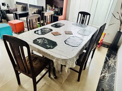 Dining Table (6x4) with 6 Chairs