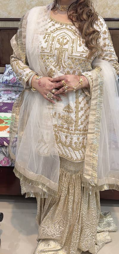 white nikkah dress