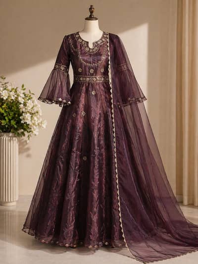 beautiful maxi with dupata 2 piece