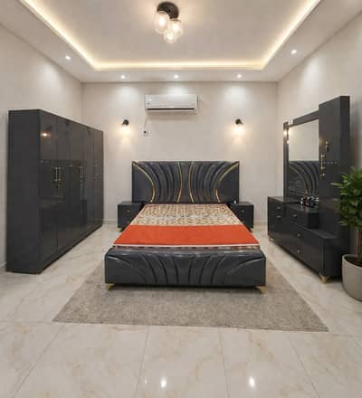 Complete High Gloss Bedroom Set - 3 Piece