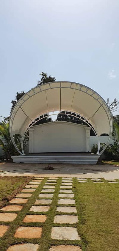 Membrane shed / Hyper shade / gazebo shade / Cafe roof / Dome shed