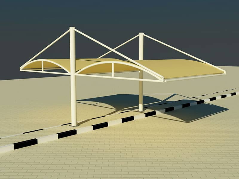 Membrane shed / Hyper shade / gazebo shade / Cafe roof / Dome shed ...