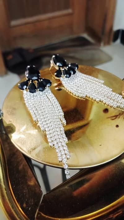 Crystal Tassel Drop Earrings