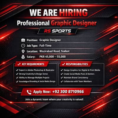 Professional Graphic Designer Required | Graphic Designer JObs