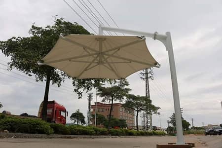 Pole parking l Garage shed l Car roof l Tensile porch shade l Awnings