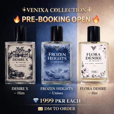 Venixa Premium Perfume 50ML – Stylish Fragrance | Pre Booking Offer