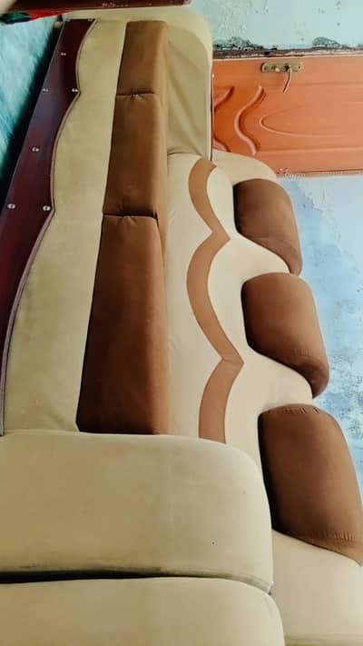 3 piece luxury sofa set with free glass table set