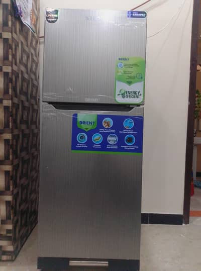 Orient Grand 205 Ltr 7.0  cu ft Hairline Silver Double Door