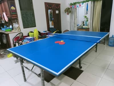 Table Tennis Foldable Table with Net Rackets etc