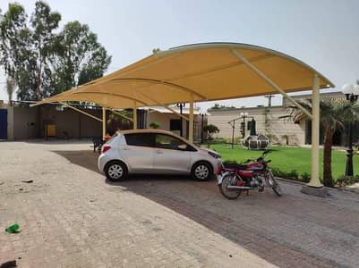 Pole parking shed l Garage shed l Car roof l Tensile porch shade price