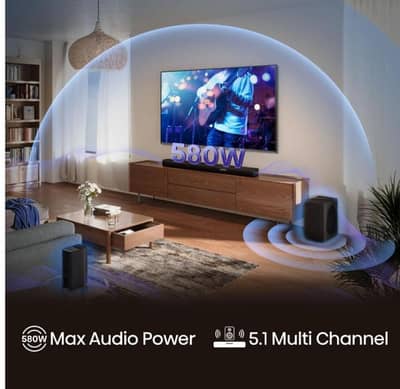 HISENSE AX5100Q 5.1 Wireless Sound Bar|| Dolby Atmos|| DtsX ||580 Watt
