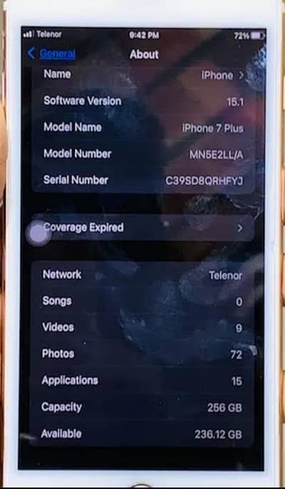 i phone 7 plus 256 GB PTA approved