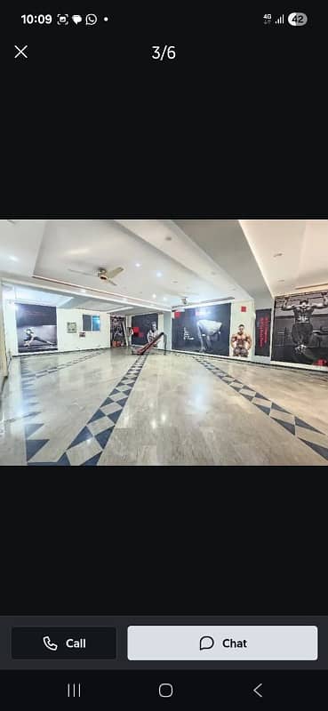 10 marla ground floor commercial hall for rent in architect